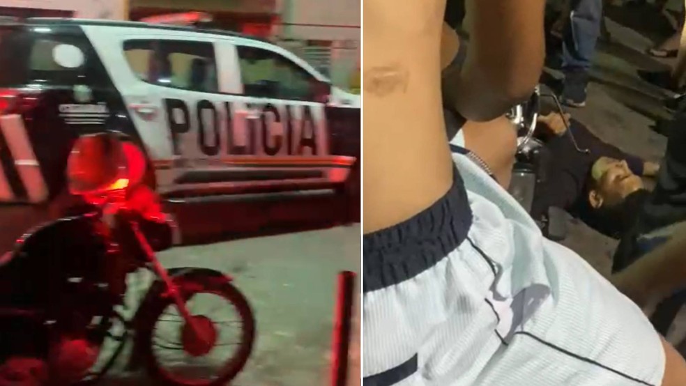Policial de folga atirou contra três criminosos que tentaram roubar homem em Fortaleza — Foto: Reprodução