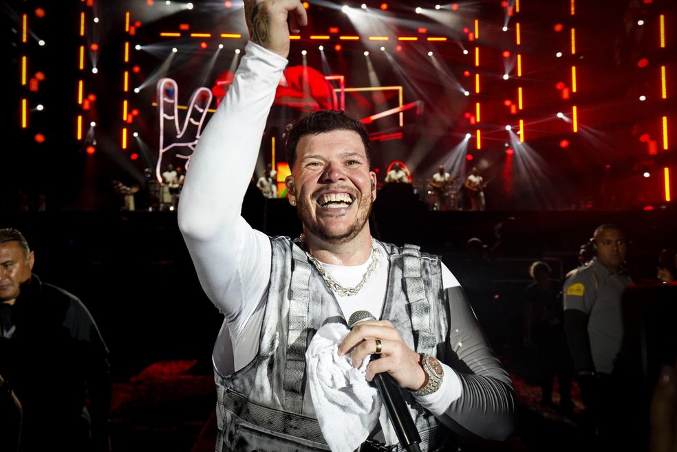 Ferrugem se apresenta no Rock in Rio 2024 — Foto: Stephanie Rodrigues/g1