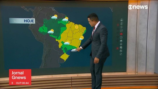 Aps calor de 40C, termmetros caem at 14C: saiba o que esperar da frente fria que chega ao Sudeste - Programa: Jornal GloboNews 