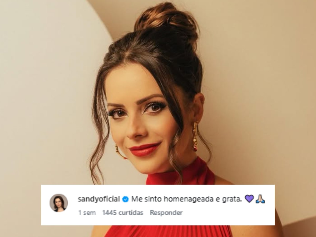 Sandy reage a estudo acadêmico da Unicamp que utiliza personagem fictícia​‌​