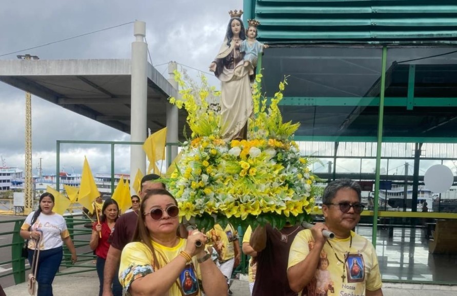 Imagem de Nossa Senhora do Carmo inicia peregrinação por Manaus neste domingo
