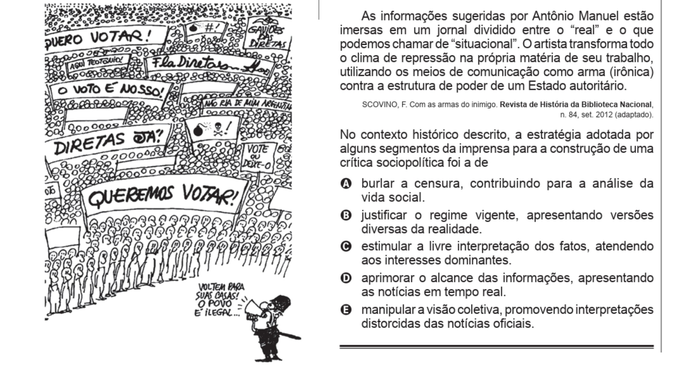 Você acertaria? Quiz mostra questões do Enem sobre golpes; saiba se julgamento de Bolsonaro pode cair