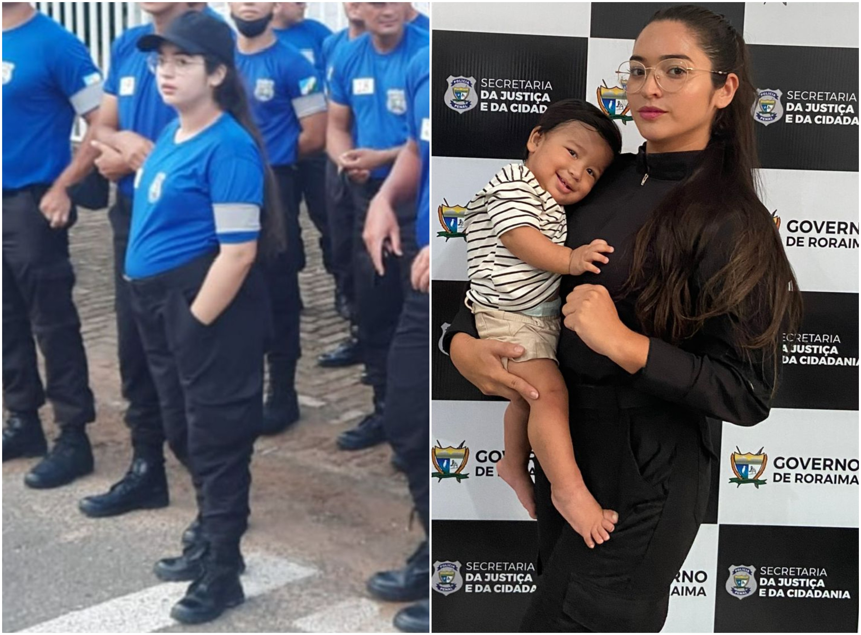 Mulher toma posse como policial penal três anos após ser impedida por engravidar: 'Nem caiu a ficha'