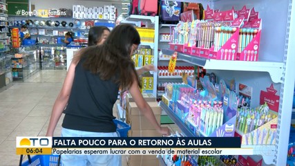 Papelarias de Palmas esperam lucrar com materiais escolares na volta às aulas