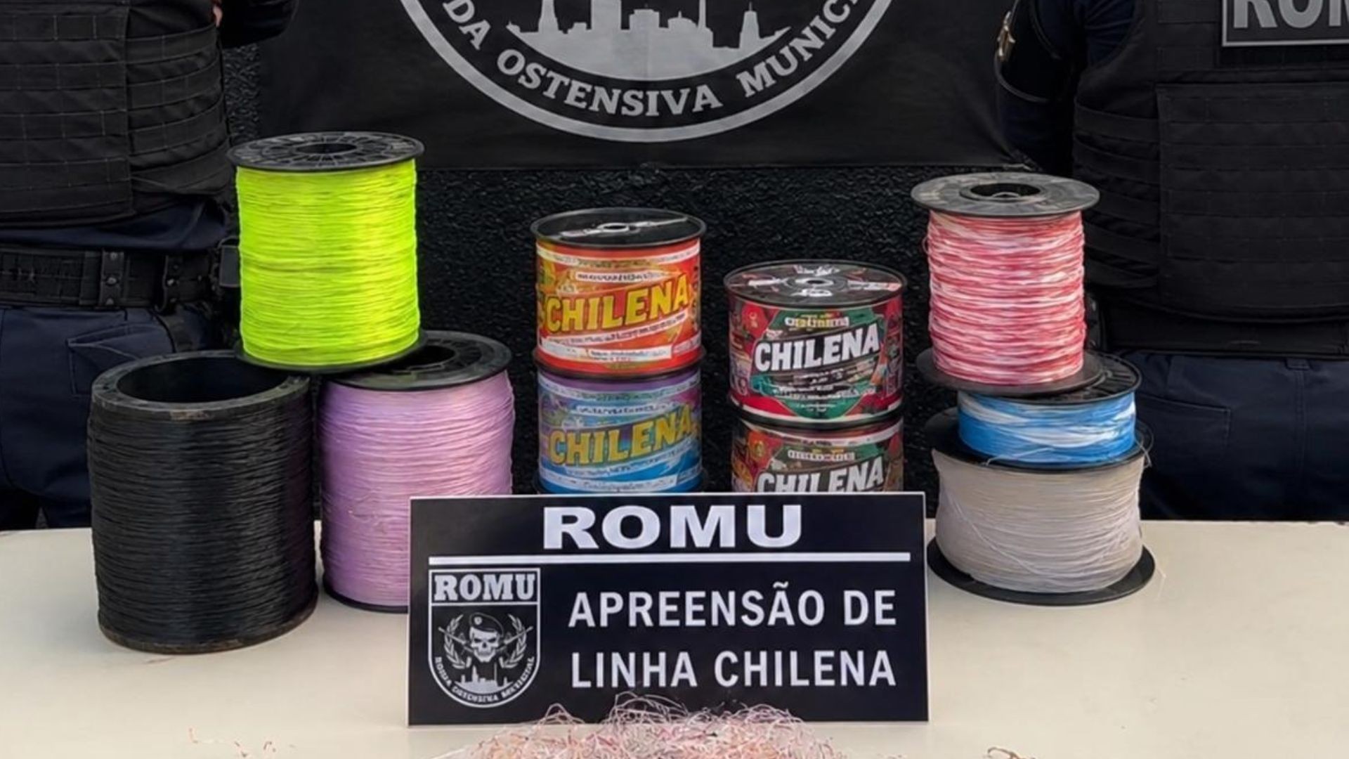 Carretéis de linha chilena são apreendidos na Fortaleza de São José, em Macapá