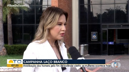 Campanha Laço Branco reúne homens pelo fim da violência contra mulheres em Palmas