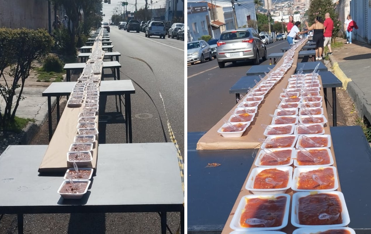 Clube de amigos do interior de SP comemora aniversário com 68 metros de polenta: ‘Tradição que se mantém’
