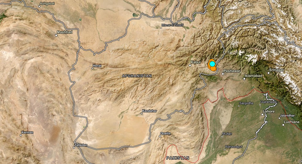 Terremoto de magnitude 6,0 atinge o Afeganistão e deixa 250 mortos