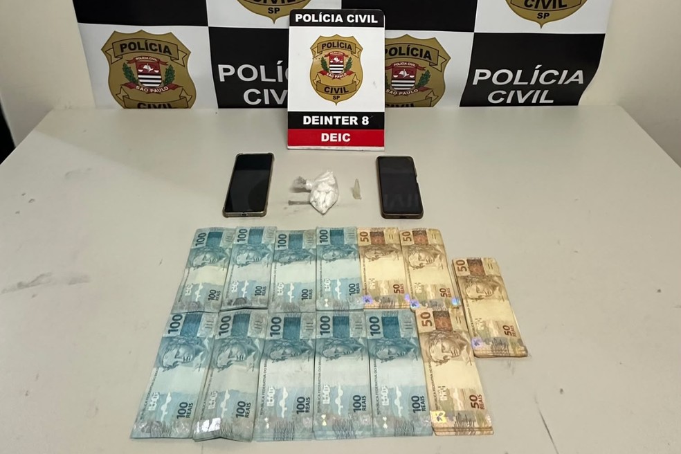 Polícia prende homem suspeito de tráfico e apreende R$ 12,5 mil em Presidente Prudente (SP) — Foto: Reprodução/Polícia Civil
