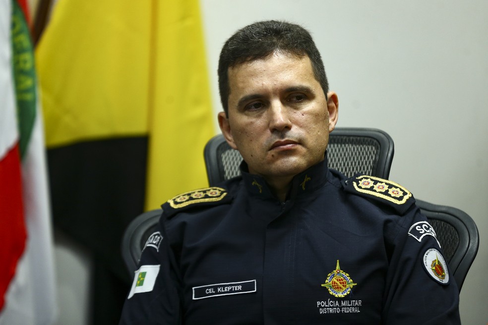 O comandante-geral da PMDF, Klepter Rosa, um dos alvos da operação desta sexta-feira — Foto: Marcelo Camargo/Agência Brasil/Arquivo