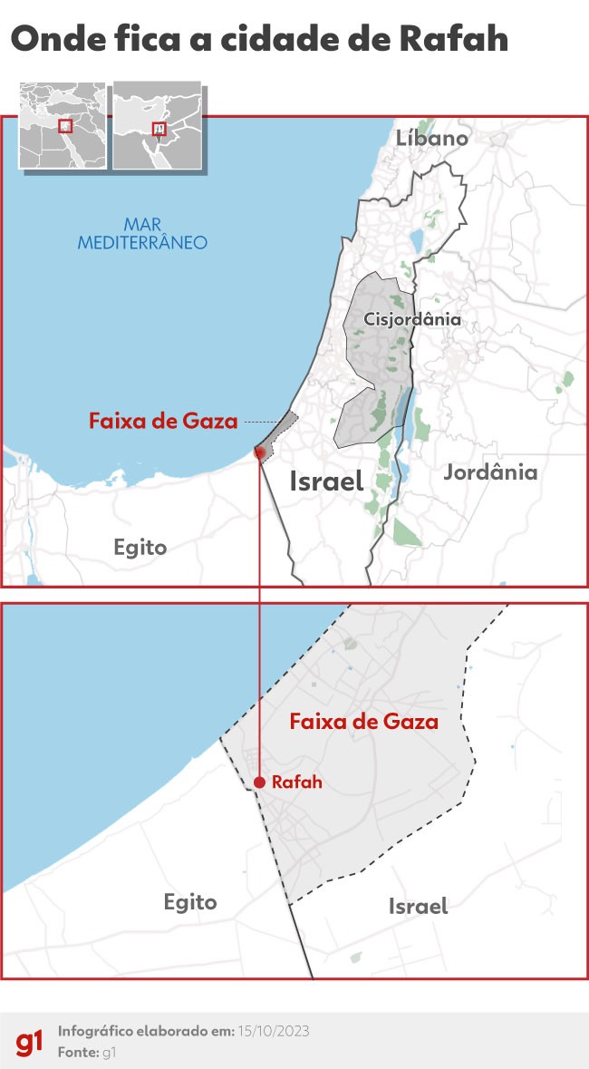 Exército israelense diz que evacuação em Rafah faz parte de futura 'operação terrestre' e confirma bombardeios na região