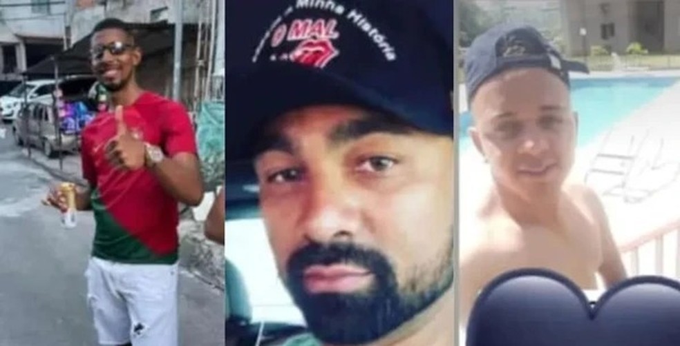 As vítimas foram identificadas como Leonardo de Aquino, Eric Antônio Carvalho de Araújo e Erick Santana de Jesus — Foto: Reprodução/Redes Sociais