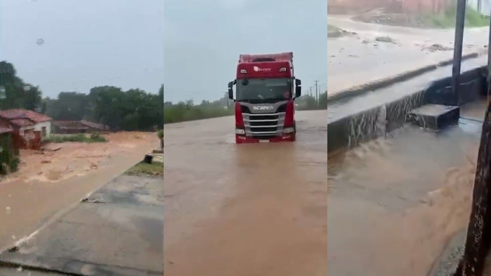 Chuva provoca alagamentos e invade casas em Buriticupu, cidade afetada por crateras gigantes