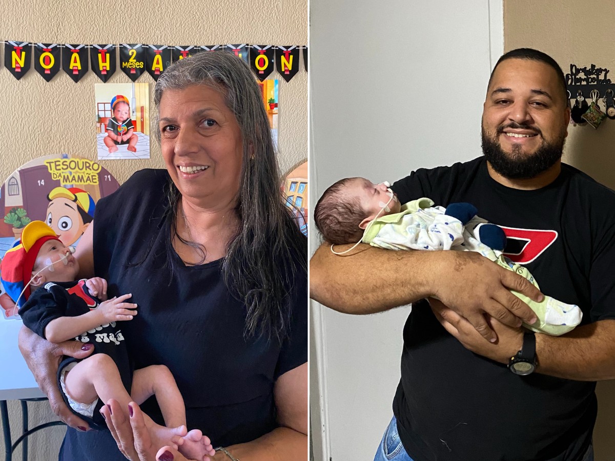 Bebê Noah se reencontra com agentes funerários que o acharam vivo dentro de saco funerário: 'Gratificante'