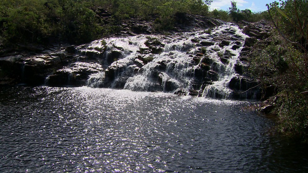 'EPTV nas Férias': Cachoeira dos Sofazinho, em Delfinópolis (MG) — Foto: Pedro Santana/EPTV