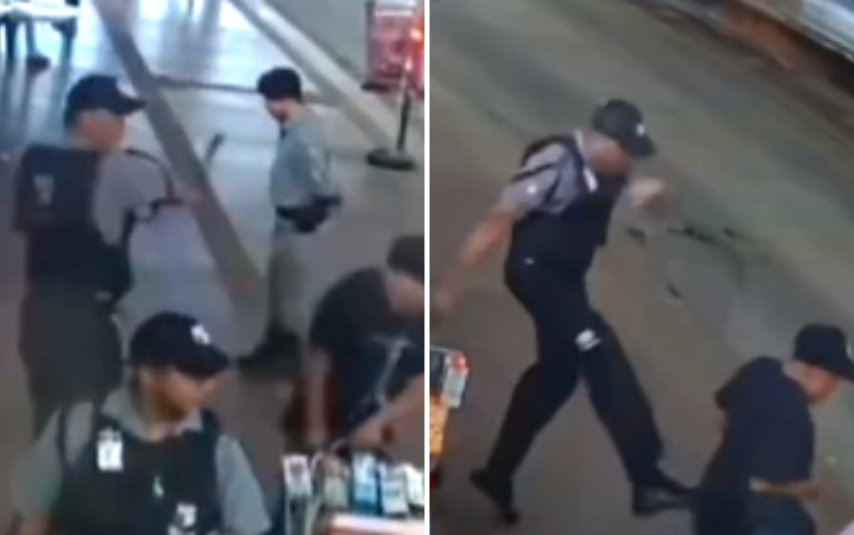 Segurança dá golpe de cassetete e tapas em vendedor ambulante dentro de terminal em Goiânia; vídeo