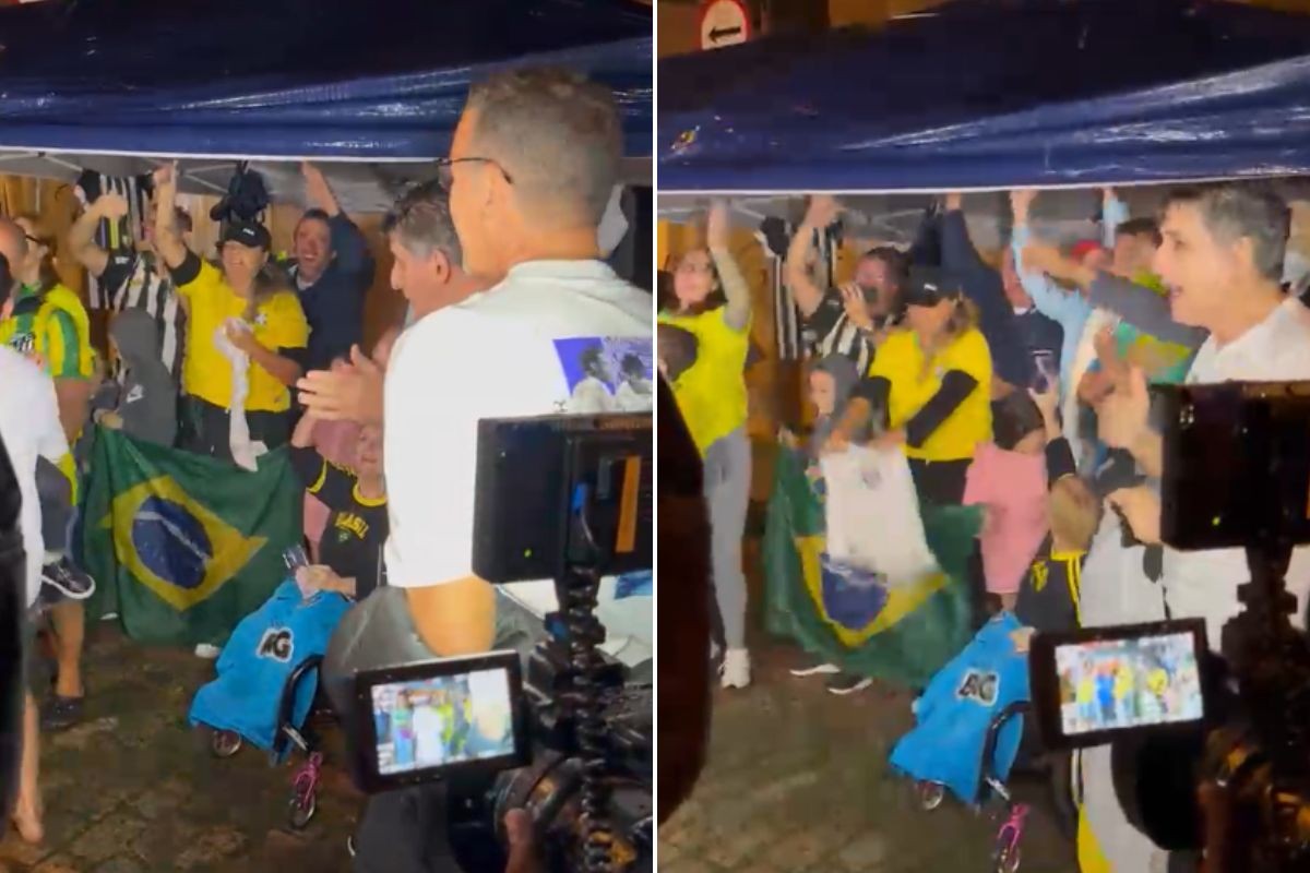 Convocação de Neymar para a Seleção mobiliza torcedores em frente ao condomínio do craque em Santos