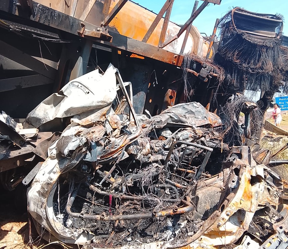 Acidente mata sete indígenas em MS — Foto: Arquivo Pessoal/Rogério Dias