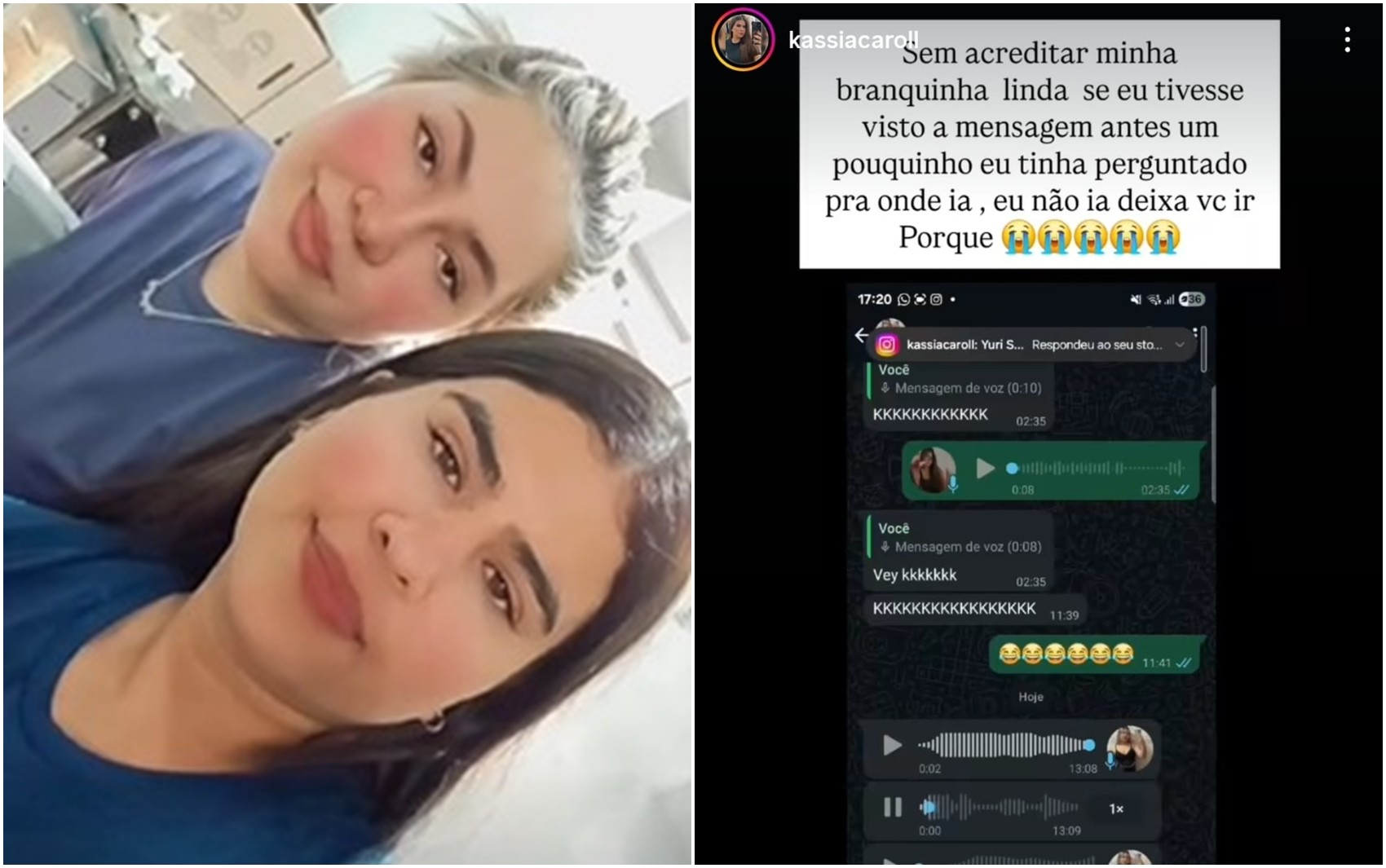 Amiga de filha de vereador morta lamenta não ter visto mensagem enviada pouco antes do acidente: 'Sem acreditar'