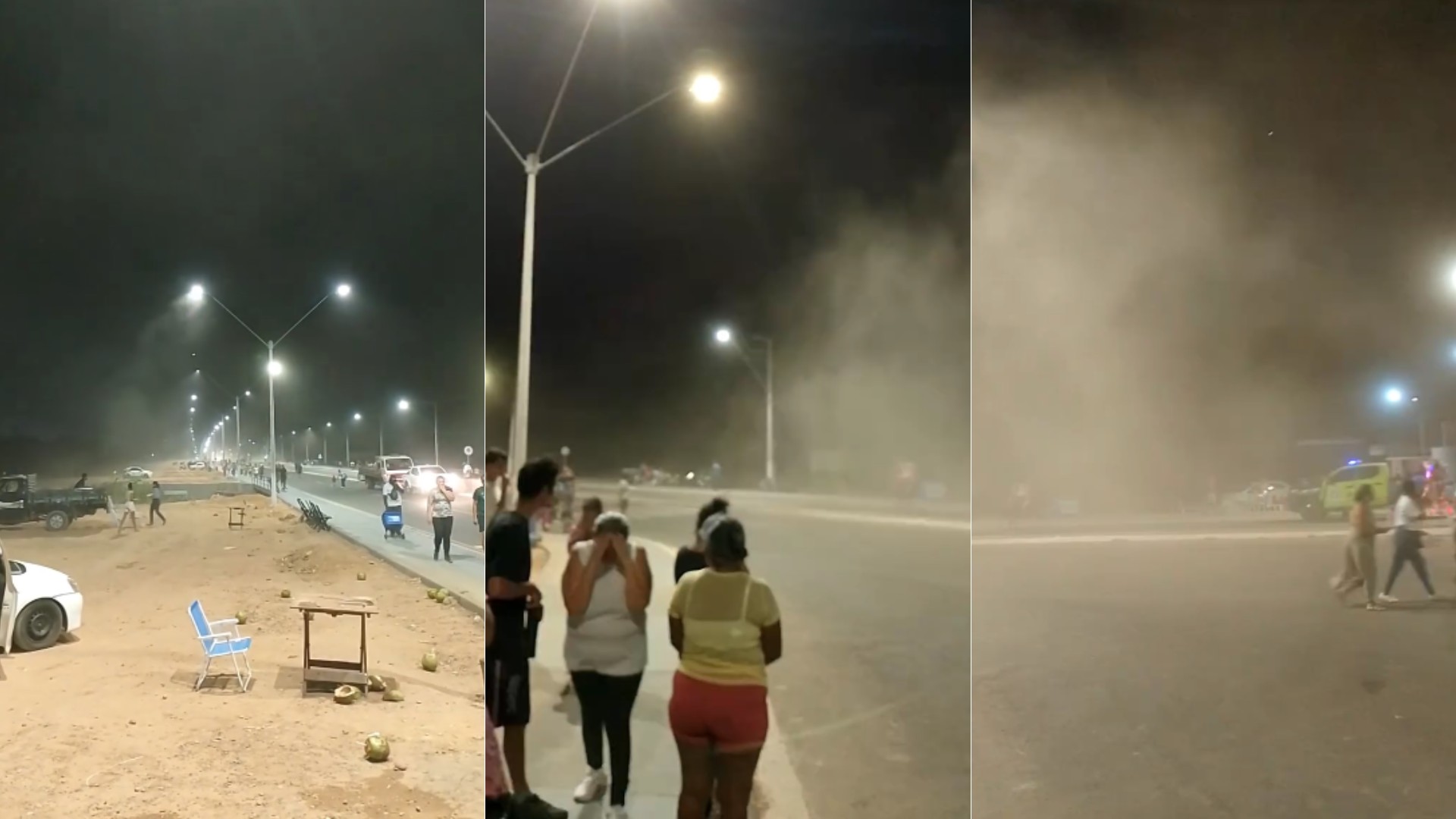 Ventania levanta nuvem de poeira e assusta moradores em Imperatriz, no Maranhão
