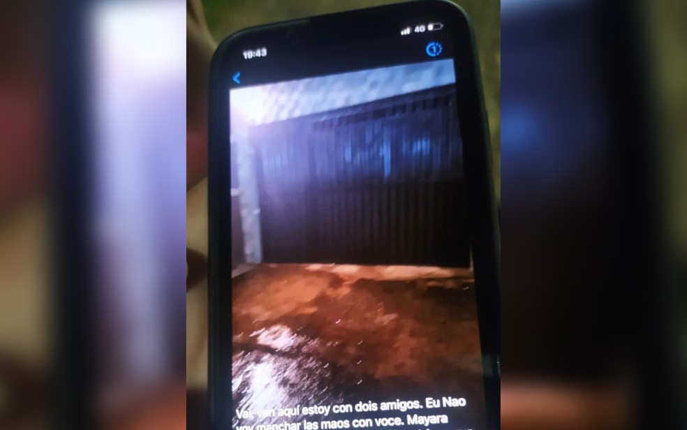 Foto da casa de Mayara Ferreira, enviada pelo ex-companheiro, na tentativa de ameaçá-la, em Anápolis — Foto: Arquivo pessoal/Mayara Ferreira