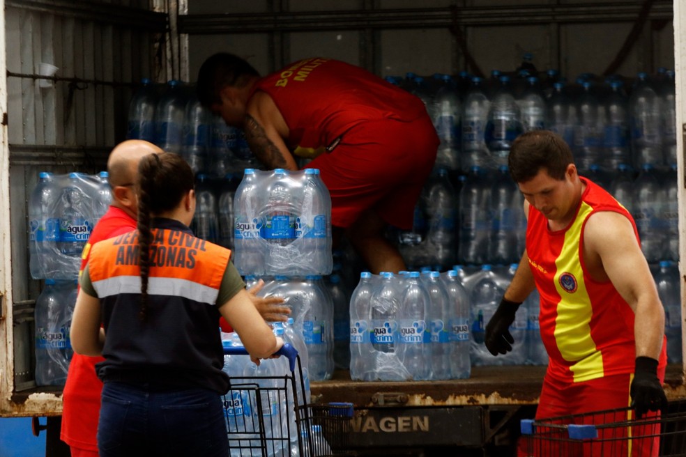 Campanha 'Amazonas pelo Rio Grande do Sul' arrecada doações para afetados por enchentes. — Foto: Divulgação/Secom