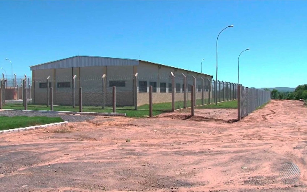Conjunto Penal de Barreiras, no oeste da Bahia — Foto: Reprodução/TV Bahia
