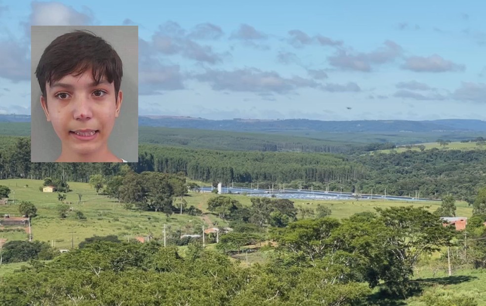 Corpo de João Raspante Neto foi encontrado em lagoa de tratamento de esgoto em Marília (SP) — Foto: Reprodução/Robson do Carmo/TV TEM