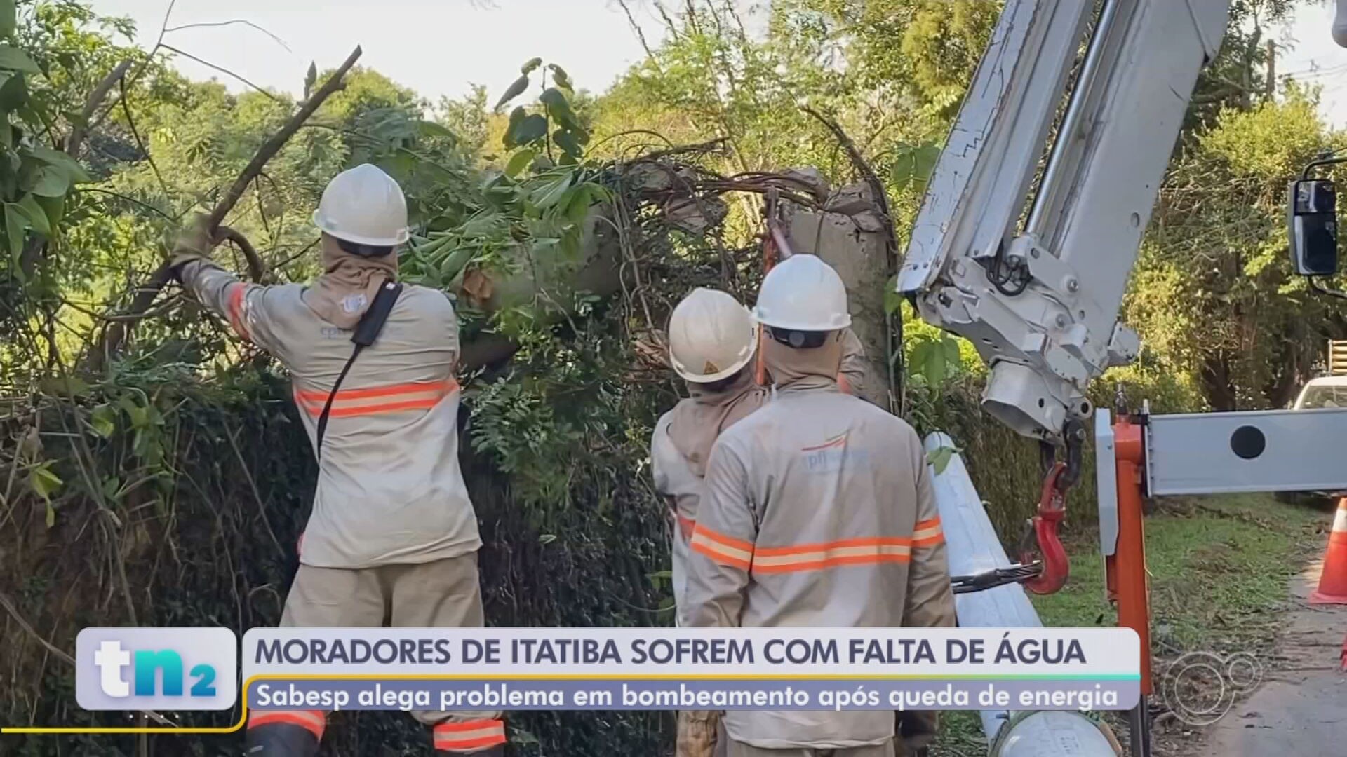 Falta de água atinge bairros de Itatiba após queda de energia