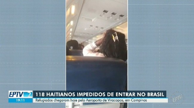Após avião retido por 10 horas, PF detalha fluxo de 600 haitianos por semana em Viracopos
