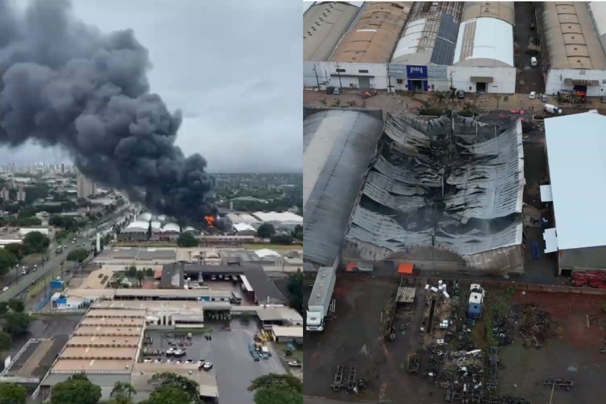 Barracão de empresa é destruído por incêndio no Paraná dias antes da inauguração e prejuízo passa dos R$ 40 milhões