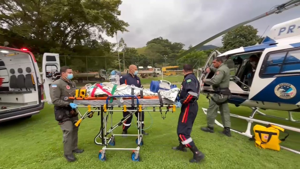 Morre em hospital homem resgatado por helicóptero ao se afogar durante chuva no ES