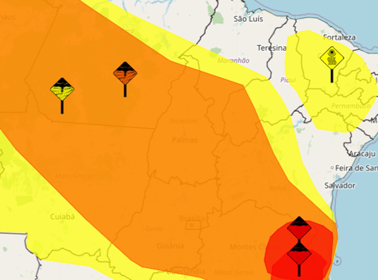 Alertas de tempestade combrem todo Tocantins nos próximos dias; veja previsão