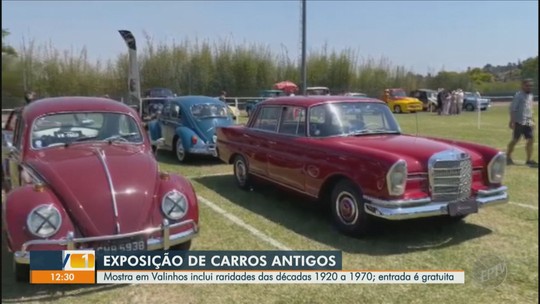 Exposição de carros antigos ocorre neste sábado em Valinhos - Programa: Jornal da EPTV 1ª Edição - Campinas/Piracicaba 
