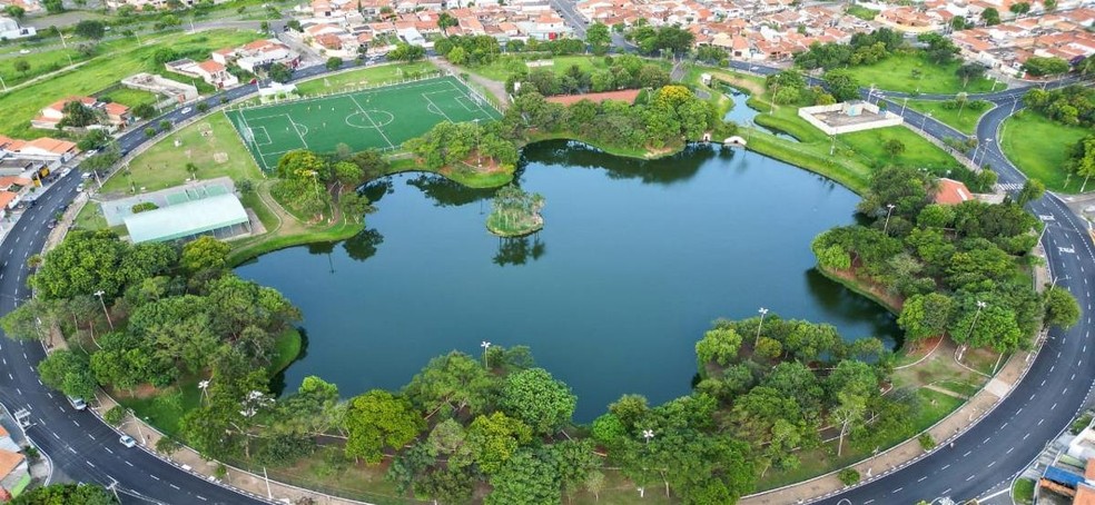 Lagoa do João Aranha, em Paulínia (SP) — Foto: Prefeitura de Paulínia