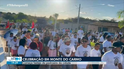 Fiéis celebram festejo da padroeira de Monte do Carmo; confira