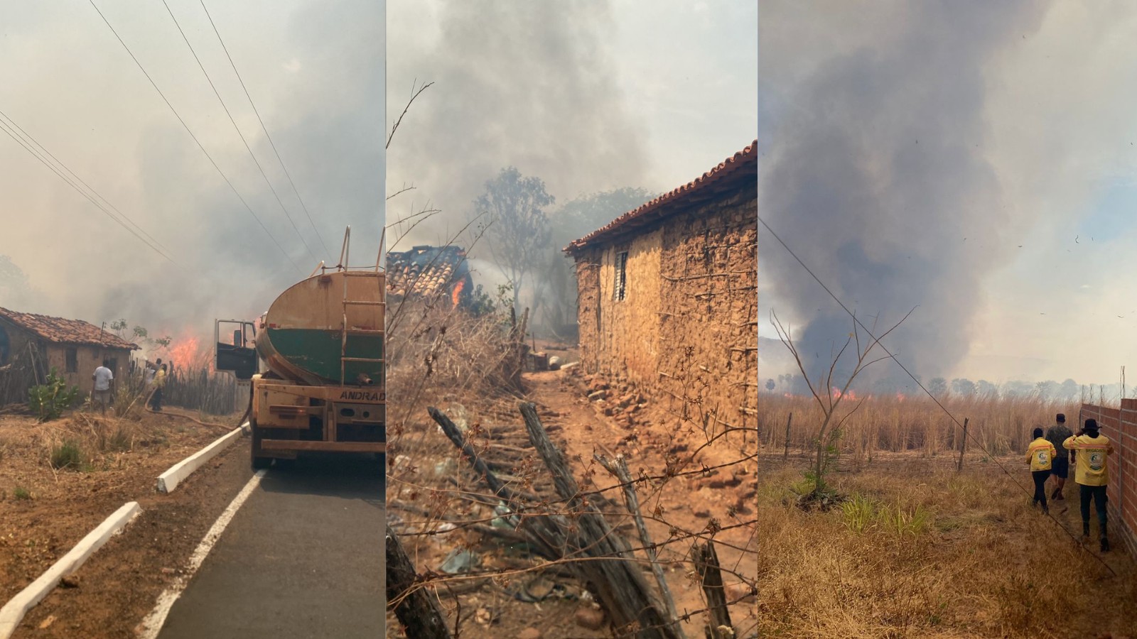 Vídeo: Incêndio mata animais e destrói casa no interior do Piauí