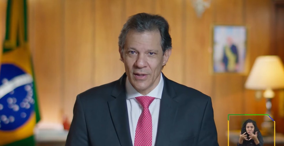 Fernando Haddad faz pronunciamento à nação sobre o corte de gastos — Foto: Reprodução