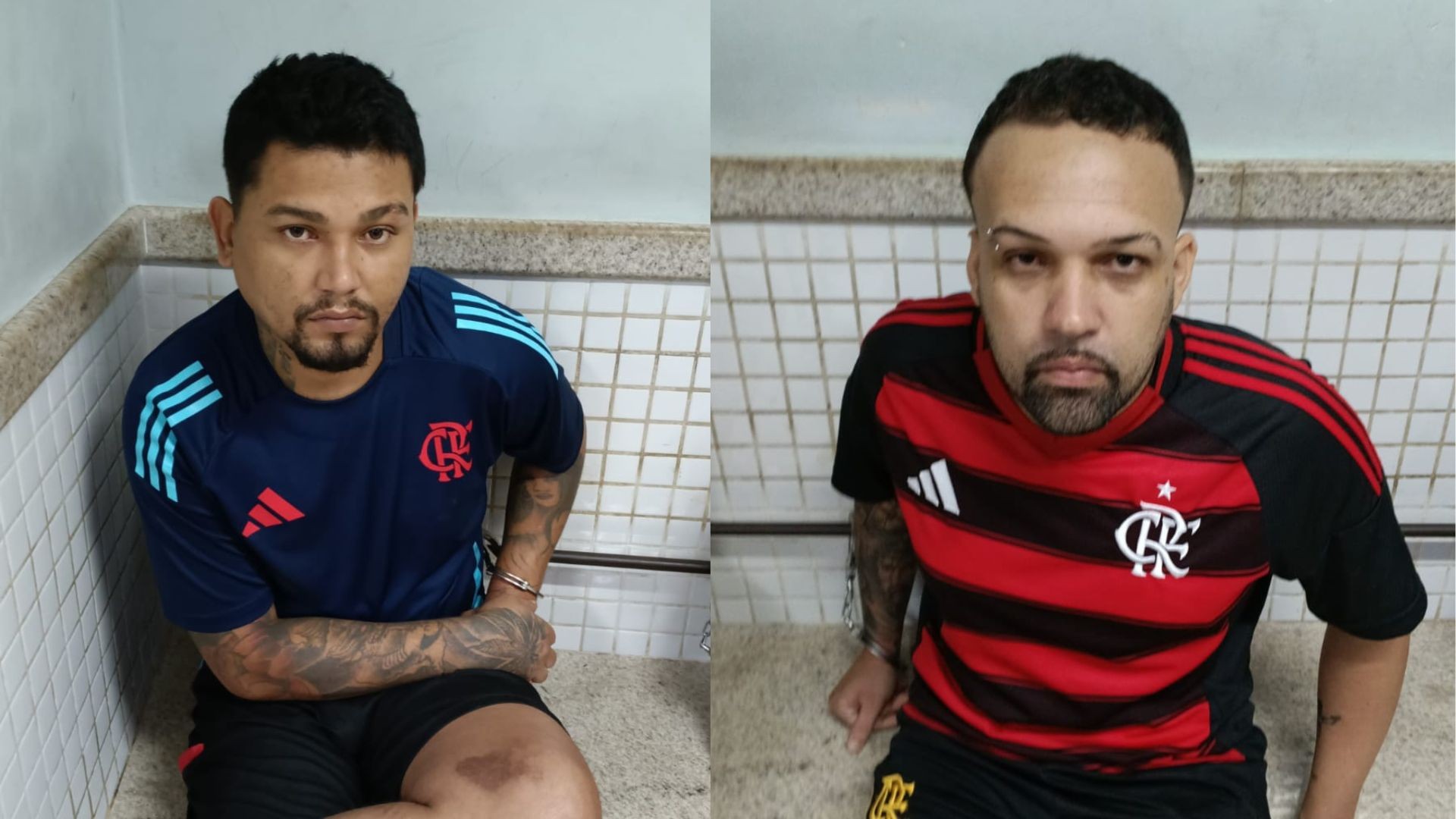 Homem é salvo por policiais após ser amarrado para 'julgamento do tribunal do crime' em Viana; dois são presos