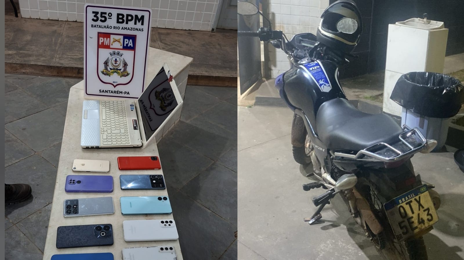 Suspeitos de receptação e celulares apreendidos são apresentados na 16ª Seccional de Santarém