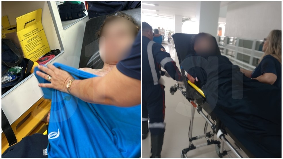 Aluno é ferido com golpes de objeto cortante no rosto em escola de Fortaleza — Foto: Arquivo pessoal