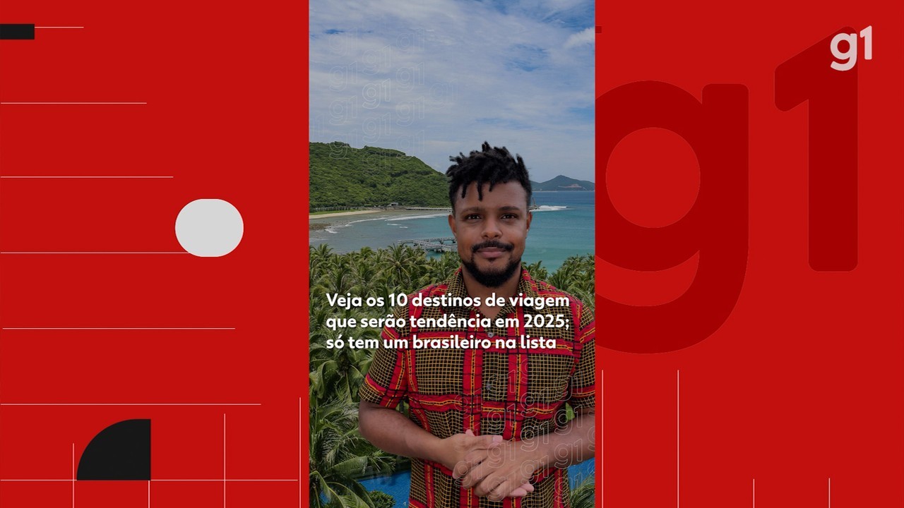 Veja os 10 destinos de viagem que serão tendência em 2025; só tem um brasileiro na lista