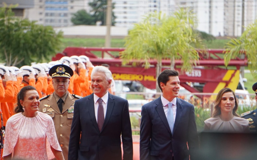 Com pré-candidatura de Caiado à Presidência, vice Daniel Vilela assume Governo de Goiás — Foto: Vinicius Moraes/g1 Goiás