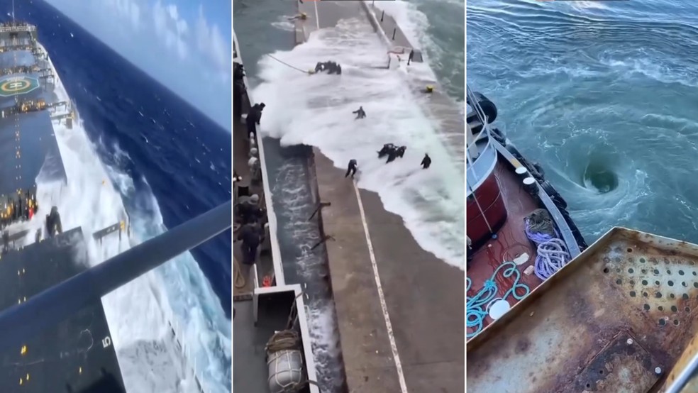 NorthSeaTok atrai milhões de visualizações ao mostrar rotina de quem trabalha no Mar do Norte — Foto: Reprodução/TikTok
