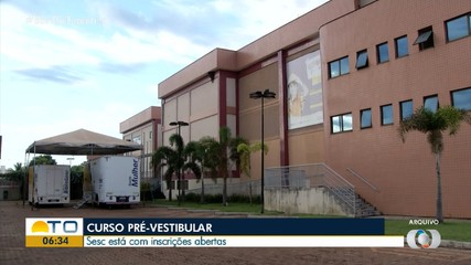 Sesc abre vagas gratuitas em cursinho pré vestibular em Palmas