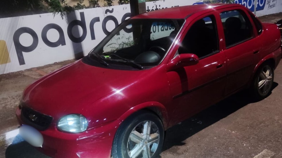 Suspeito furtou carro no dia anterior — Foto: Polícia Militar do Paraná