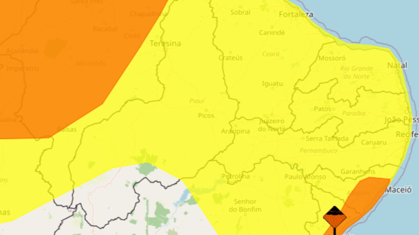 Caruaru e outras 105 cidades do interior de PE recebem alerta de chuvas intensas; veja quais