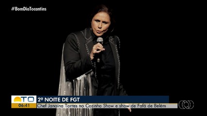 Fafá de Belém se apresenta na segunda noite do Festival Gastronômico de Taquaruçu