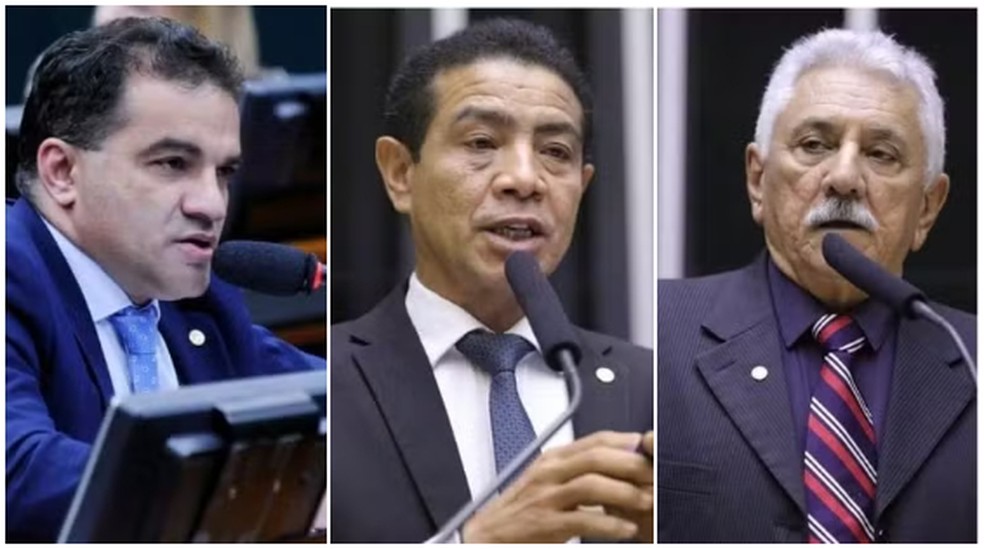 Os deputados federais do PL Josimar Maranhãozinho (MA), Pastor Gil (MA) e Bosco Costa (SE) denunciados pela PGR — Foto: Cleia Viana/Câmara dos Deputados e Mário Agra/Câmara dos Deputados