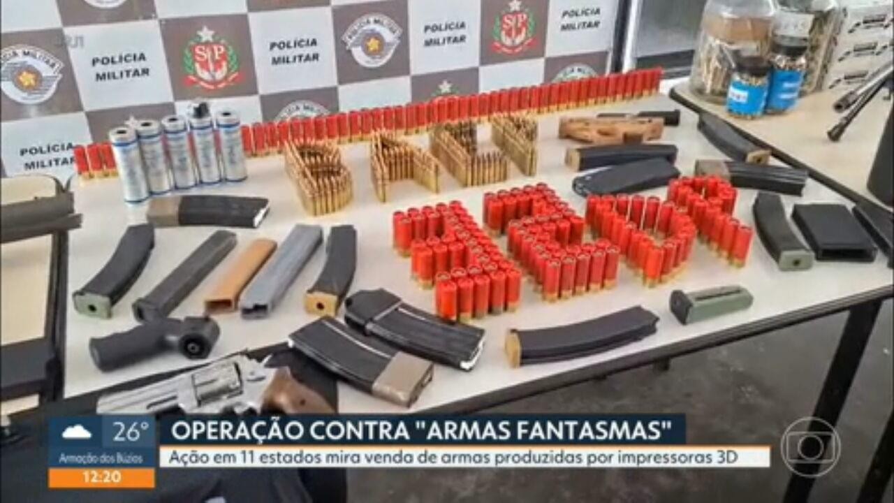 Quadrilha vendeu armas feitas em impressoras 3 D para condenados por ligação com tráfico de drogas, homicídios e outros crimes